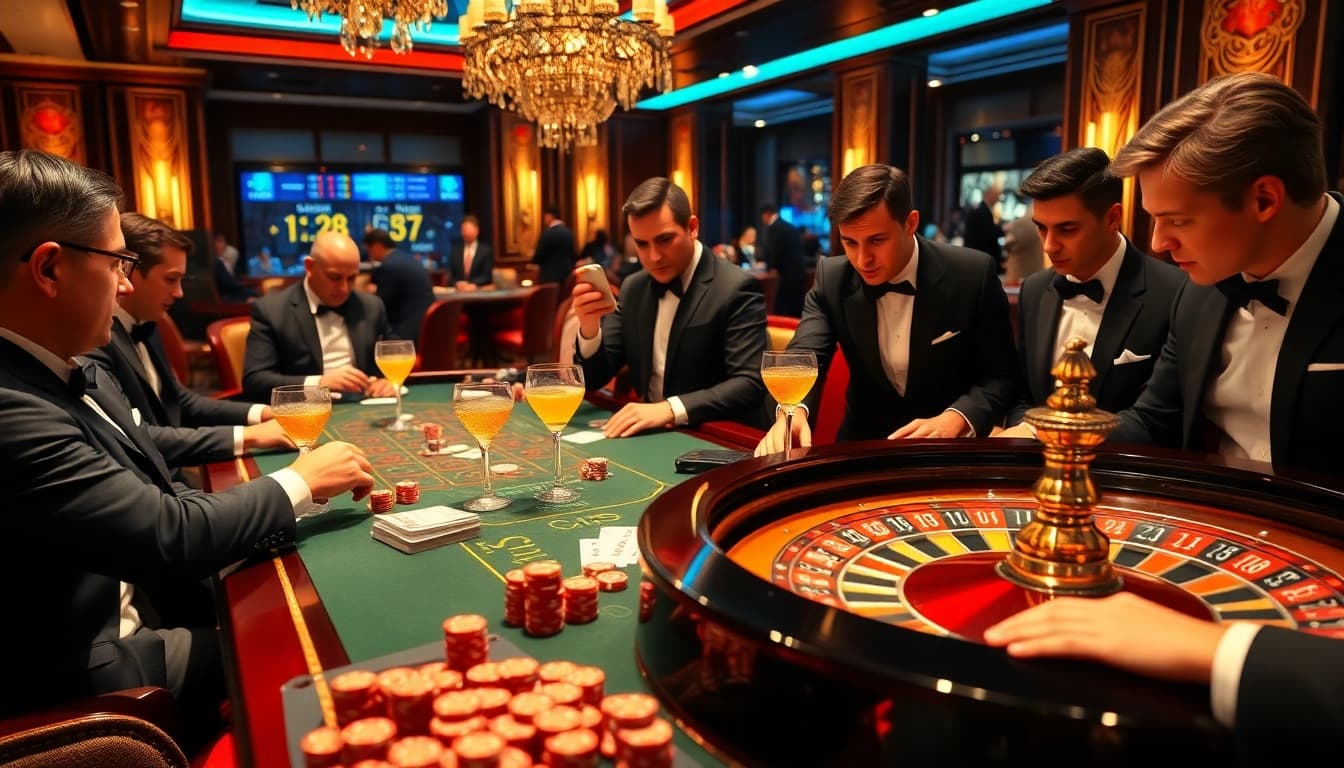 Experience thrilling poker action at https://11win.day/ in a luxurious casino setting.