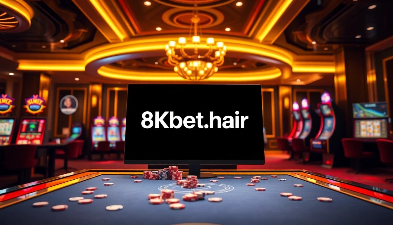 Experience the thrill of online gaming with 8kbet.hair, featuring luxury casino visuals and engaging game dynamics.