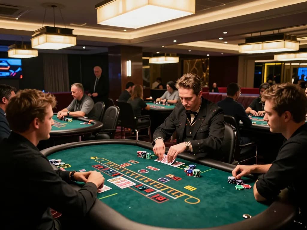 Engaging live casino gameplay scene showcasing Vin 88's exciting blackjack tables.