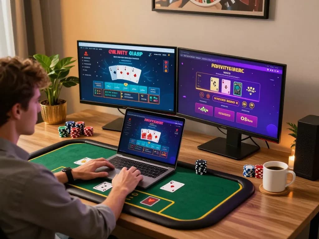 Player engaging in exciting online casino gameplay at https://ta88.ae.org/ showcasing dynamic game interfaces and vibrant atmosphere.