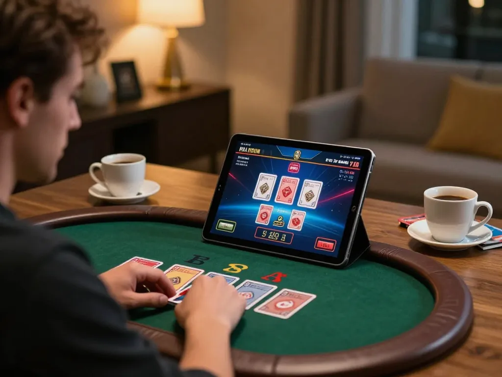 Player engaged in a live dealer game on vu88, demonstrating strategic blackjack gameplay.