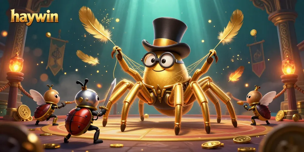 Engage in thrilling gameplay at haywin, featuring a brave little beetle knight and vibrant casino elements.