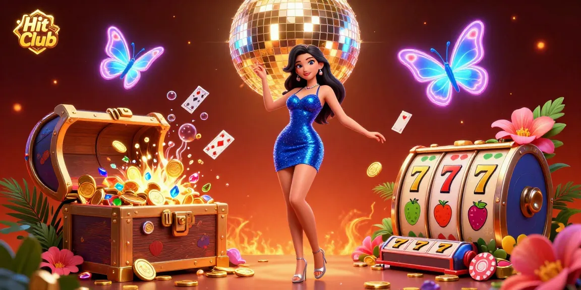 Experience exhilarating gaming at Hit Club with dazzling visual elements and vibrant casino themes.