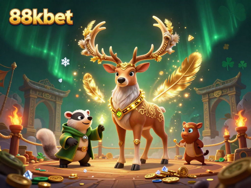 Engage with thrilling gameplay at 88kbet, featuring vibrant characters and exhilarating casino elements.