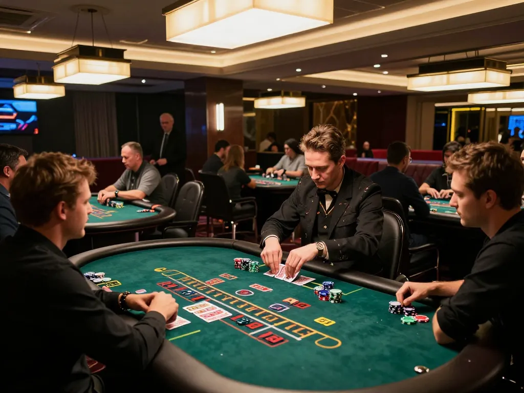 Engaging live casino gameplay scene showcasing Vin 88's exciting blackjack tables.