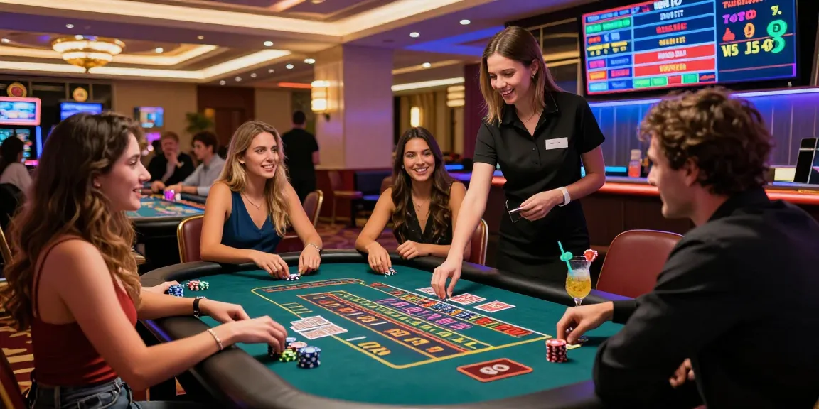 Young adults enjoying a lively game of roulette at a modern casino highlighting hm 88 entertainment.
