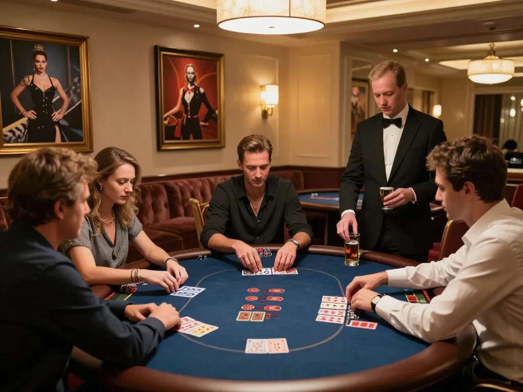 Experience high-stakes poker at fabet in an elegant VIP room, where strategies unfold.